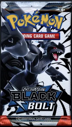 Pokemon SV Black Bolt Booster Pack - 10 Cards / Pack - SEALED - Image 1