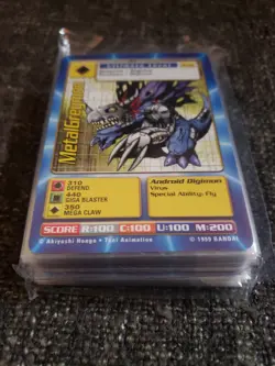 Almost Complete Vintage Digimon CCG Battle Series 1 Card Set 53/54 Piedmon ++++ - Image 1