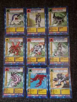 Almost Complete Vintage Digimon CCG Battle Series 1 Card Set 53/54 Piedmon ++++ - Image 3