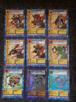 Almost Complete Vintage Digimon CCG Battle Series 1 Card Set 53/54 Piedmon ++++ - Image 4