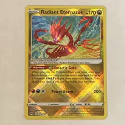 Radiant Eternatus 105/159 Crown Zenith Radiant Rare Near Mint Pokemon Card - Image 1