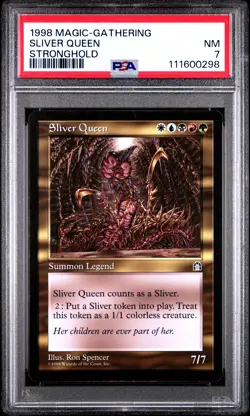 1998 MTG STRONGHOLD SLIVER QUEEN PSA 7 - Image 1