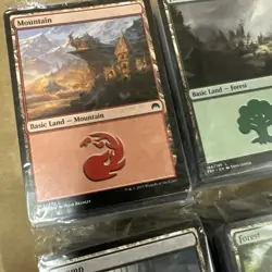 MAGIC The Gathering MTG 8 Sealed Basic Land Packs of 75 - Various Sets as Shown - Image 2