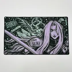Signed Final Fantasy Sepheroth Fabled Soldier Playmat 62/100 Goldsabertooth MTG - Image 1