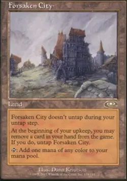 1x Forsaken City Heavy Play MTG Magic - Kid Icarus - - Image 1