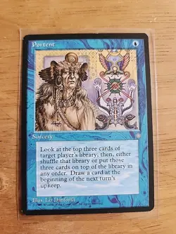 Portent - Ice Age - MTG Magic - Common - Blue Sorcery - Image 1