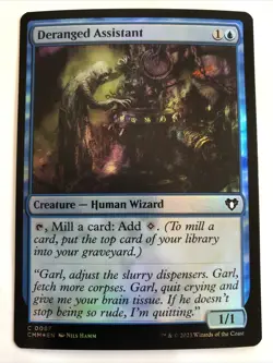MTG Commander Masters Deranged Assistant Foil 0087 NM - Image 1