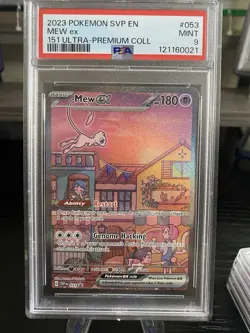 Pokemon Mew EX 2023 SVP en #053,151 Ultra-Premium Collection, PSA Mint 9! - Image 1