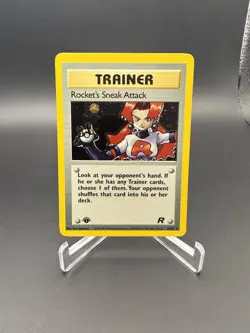 Pokemon Team Rocket 1st Edition Holo Rare 16/82 "Rockets Sneak Attack" - Image 1