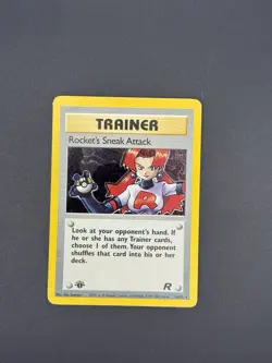 Pokemon Team Rocket 1st Edition Holo Rare 16/82 "Rockets Sneak Attack" - Image 3