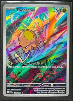 Pokemon 2023 Scarlet & Violet Toedscool 201/198 Illustration Rare NM - Image 1