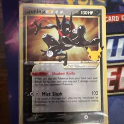 Pokemon Greninja Gold Star SEALED SWSH144 Holo Celebrations NM #7 - Image 1