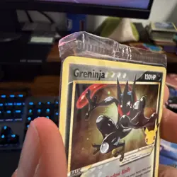 Pokemon Greninja Gold Star SEALED SWSH144 Holo Celebrations NM #7 - Image 4