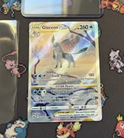 Pokemon TCG Crown Zenith Galarian Gallery Glaceon VSTAR Holo Card GG40/GG70 - Image 1