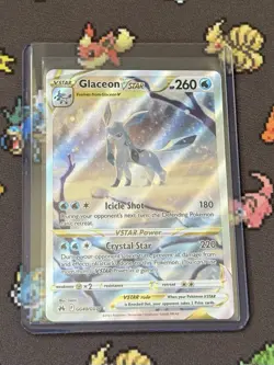 Pokemon TCG Crown Zenith Galarian Gallery Glaceon VSTAR Holo Card GG40/GG70 - Image 3