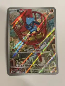 Pokemon TCG Riolu Illustration Mega Evolution Card Promo - Image 1