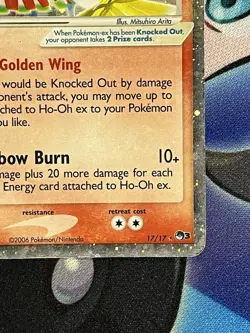 Ho-Oh ex 17/17 POP Series 3 Promo Ultra Rare Holo Pokemon Card - Image 5