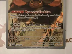 Pokemon TCG Crustle 186/182 Destined Rivals Full Art Holo - Image 3