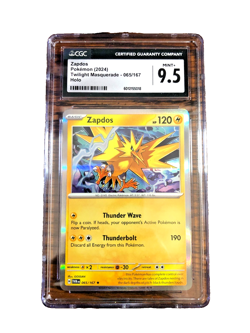 Zapdos Holo Rare #065 - CGC MINT+ 9.5 - 2024 SV Twilight Masquerade - Pokemon - Image 1