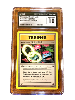Venusaur Spirit Link Uncommon #89 - CGC GEM MINT 10 - 2016 Evolutions - Pokemon - Image 4