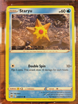 Staryu Regular Common #030 - CGC MINT+ 9.5 - 2022 Brilliant Stars - Pokemon TCG - Image 2