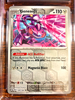 Genesect Reverse Holo #040 - CGC MINT+ 9.5 - 2024 Shrouded Fable - Pokemon TCG - Image 2