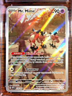 Mr. Mime Illustration Rare #179 - CGC MINT 9 - Scarlet & Violet 151 - Pokemon - Image 2