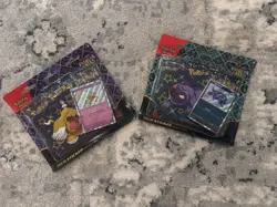 Pokemon TCG Scarlet and Violet Paldean Fates 3pk Tech Sticker Blister (2) - Image 1