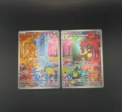 Pokemon TCG Deerling 165/162 And Sawsbuck 166/162 Illustration Rares Near Mint - Image 1