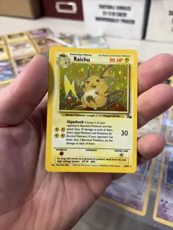Pokemon - Fossil Holo Rare Raichu 14/62 NM NICE - Image 1