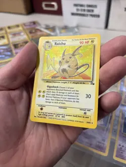 Pokemon - Fossil Holo Rare Raichu 14/62 NM NICE - Image 2