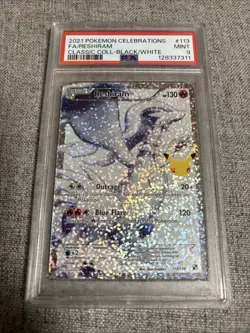 Pokemon TCG English: PSA 9 Reshiram #113 Full Art - Pokemon Celebrations - Image 1