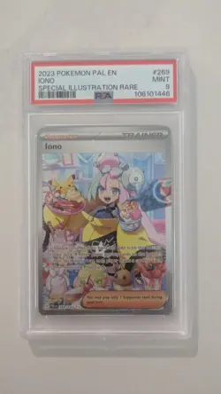 Iono 269/193 Special Illustration Rare PSA 9 Pokemon S&V Paldea Evolved - Image 1