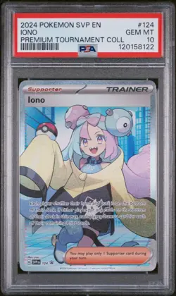 2024 POKEMON SVP EN-SV PROMO IONO PREMIUM TOURNAMENT COLLECTION IONO PSA 10 - Image 1