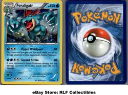 2014 Pokemon, XY Phantom Forces Promos, #17/119 Feraligatr, Cosmos Holo Rare - Image 1