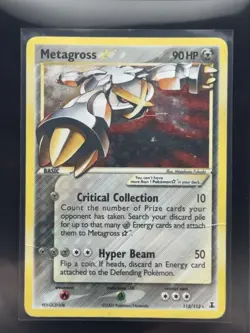 Pokemon Metagross Gold Star EX DeltaSpecies Holo Ultra Rare #113/113 - Image 1