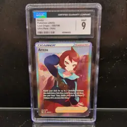 CGC 9 MINT AREZU LOST ORIGIN #189 2022 POKEMON SWORD & SHIELD FULL ART - Image 1