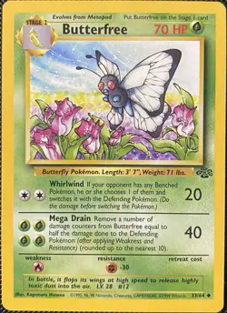 Butterfree 33/64 Jungle Regular - Pokemon Card - Image 1