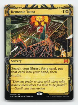 Demonic Tutor (Foil Etched) Strixhaven Mystical Archives MTG Card - Image 1