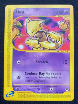 Abra 93/165 Common Expedition Set 2002 Pokemon Card (LP/MP) - Image 1