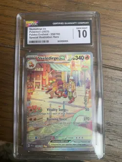 Pokemon Skeledirge EX TCG Special Illustration Rare Card Paldea Evolved 258/193 - Image 1