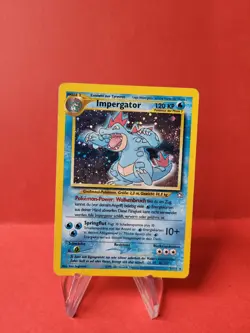 Pokemon Karte/card Feraligatr Impergator 5/111 Neo Genesis Holo Swirl Excellent - Image 1