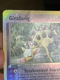 POKEMON GIRAFARIG #16/97 RARE REVERSE HOLOFOIL EX DRAGON MOD/PLAYED CARD SEE PIC - Image 3