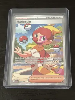 Harlequin #163/086 White Flare English Ultra Rare Pokemon Card - Image 1