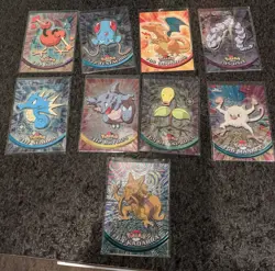 Vintage 1999 Topps Holo Pokemon Card Lot TV Animation Edition Cards - Image 1