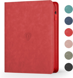 9 Pocket Card Binder,360 Pockets Trading Binder,Double 9-Pocket, Red - Image 1