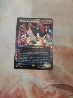 Shadow The Hedgehog Rainbow Foil Secret Lair MTG NM - Image 1