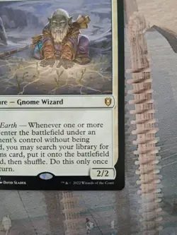 Magic The Gathering Deep Gnome Terramancer The List LP White - Image 5