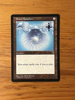 MTG - Magic the Gathering - Pearl Medallion - Tempest - Pro Tour Stamped - NM - Image 1