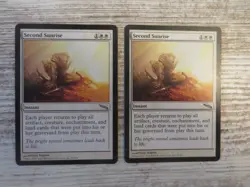 2x Second Sunrise - Mirrodin - NM/EX - English - MTG - Image 1